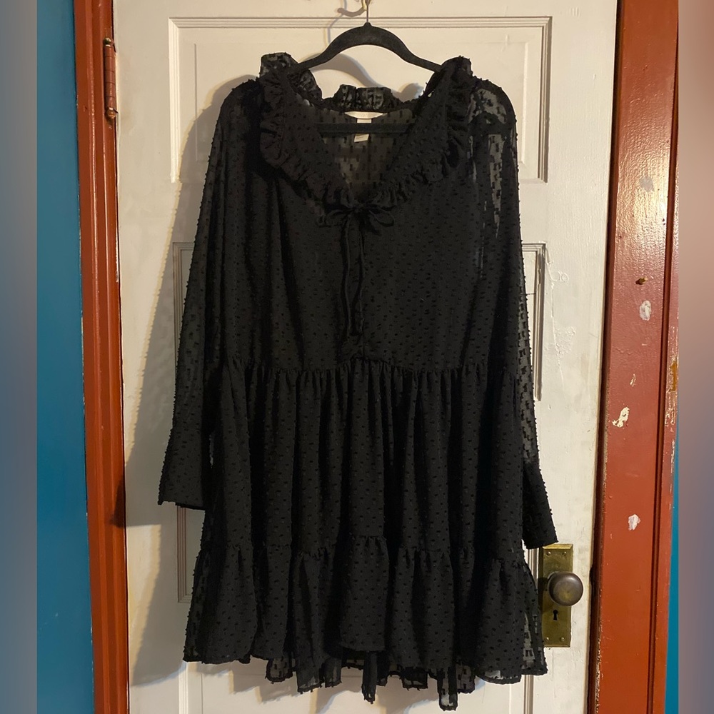 Sheer black dress